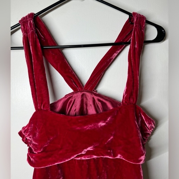 NWT Marc by Marc Jacobs Strawberry Daiquiri Pink Velvet Silk Blend Bow Blouse 6 - Picture 10 of 16